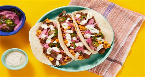 Mexican Pork And Street Corn Tacos Recipe Hellofresh