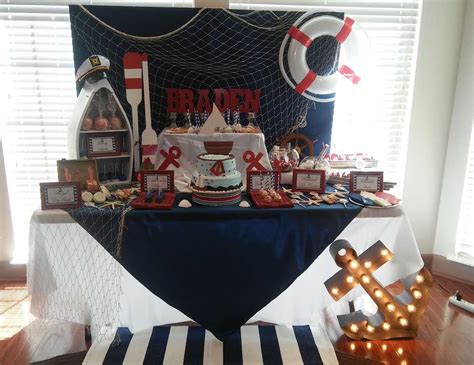 My Little Sailor Baby Shower Bradens Baby Shower Catch My Party