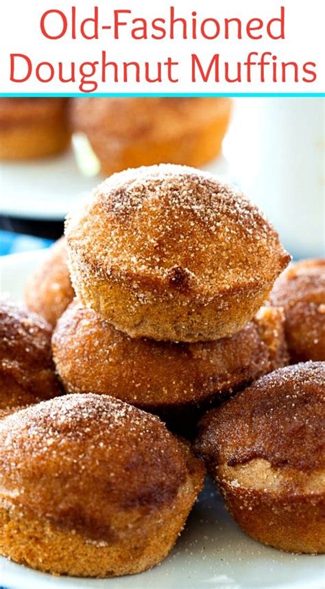 What could be more wonderful than these fresh muffins with the fragrant smell of cinnamon, nutmeg, and vanilla? Old-Fashioned Doughnut Muffins | Recipe | Doughnut muffins ...