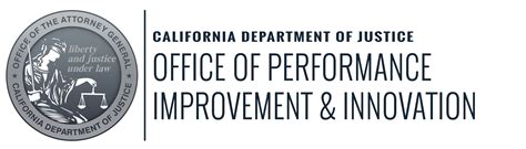 California Department Of Justice Office Of Performance
