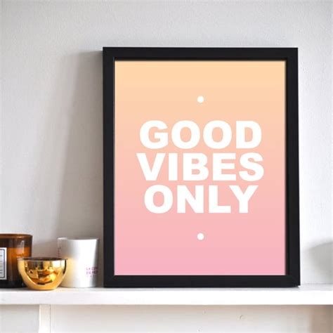 Poster Good Vibes Only No Elo7 Angeles Atelier 632c41