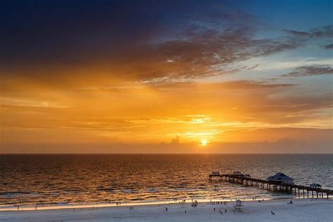 Beautiful Sunset On Clearwater Beach Fl Photo Credit City Of