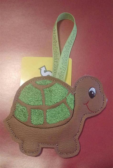 Turtle Gift Card Holder Ornament In The Hoop Digital Etsy