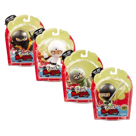 4 Pack Juguete Fart Ninjas Funrise International 70501 Criaturas