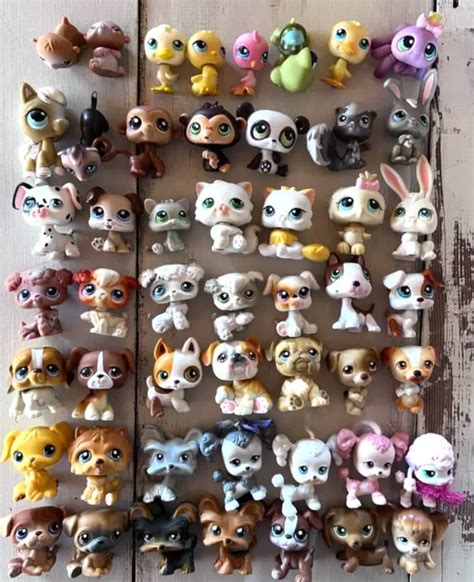 50 Authentic Littlest Pet Shop Dogs Cats Birds All Gen 1 Red Magnets
