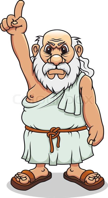 Ancient Greek Man In Cartoon Style For Stock Vector Colourbox