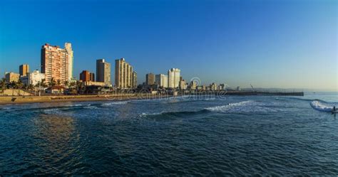 Durban Strand Front South Africa Stockfoto Bild Von Strand Szenisch