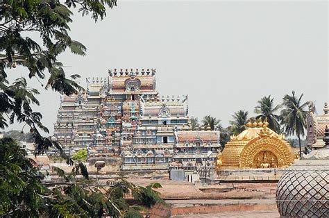 Tamilnadu Tourism Ranganathaswamy Temple Srirangam Gopurams Towers