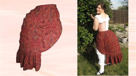 Lobster Tail Bustle Historical Sewing