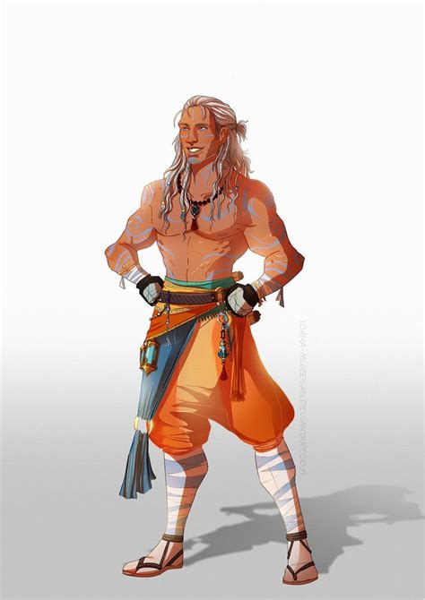 Monk Outfit Fantasy Character Design Human Monk Dnd