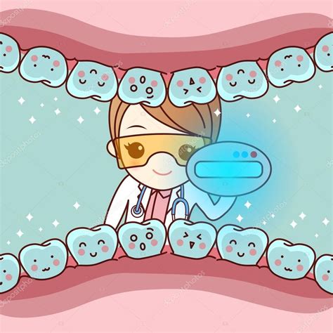Médico Dentista De Dibujos Animados — Ilustración De Stock Dentist