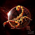 Zodiac Digital Art - Horoscope Signs-scorpio by Peter Awax | Scorpio ...
