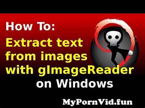 Extracting Text From Images With GImageReader And Tesseract OCR On Windows From Eyefakes Yeri