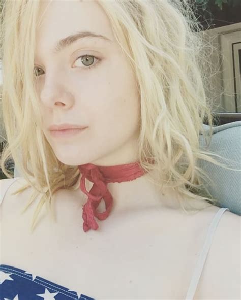 elle fanning debuts a bold new hair color on instagram dusty rose hair miss pageant fanning