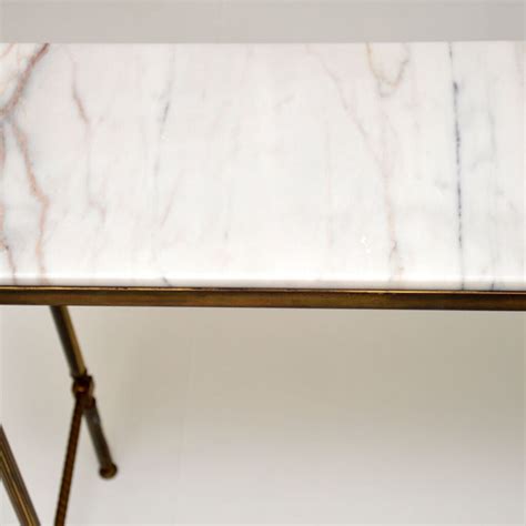 1970s Vintage Brass And Marble Console Table Retrospective Interiors Retro Furniture Vintage