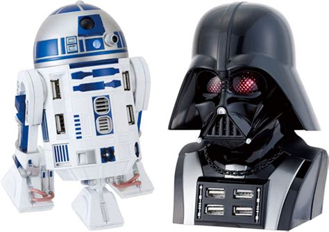 R2d2 And Vader Usb Hubs Ohgizmo
