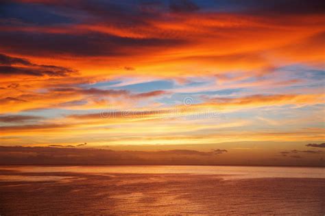 Seascape At Sunrise And Clouds In Summer Stock Photo Image Of Nature