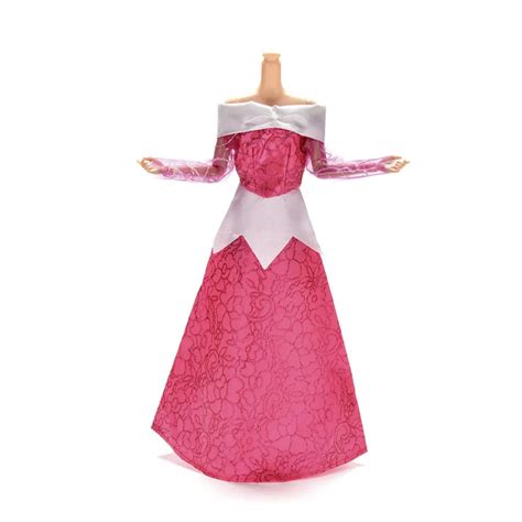 Rose Lace Doll Dress Handmade Party Dress Fashion Long Dress For Doll Clothing Girls Ts In
