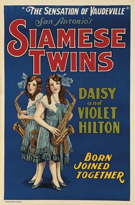 Siamese Twins Daisy And Violet Hilton Circa 1926 Daisy And Violet Hilton Vintage Posters
