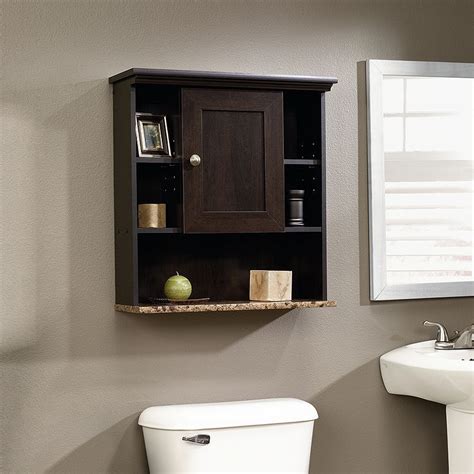 Buy wall mounted bathroom cabinets and get the best deals at the lowest prices on ebay! Sauder Peppercorn Wall Cabinet | Bathroom wall shelves ...