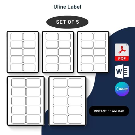 Uline Label Template Printable In Pdf And Word