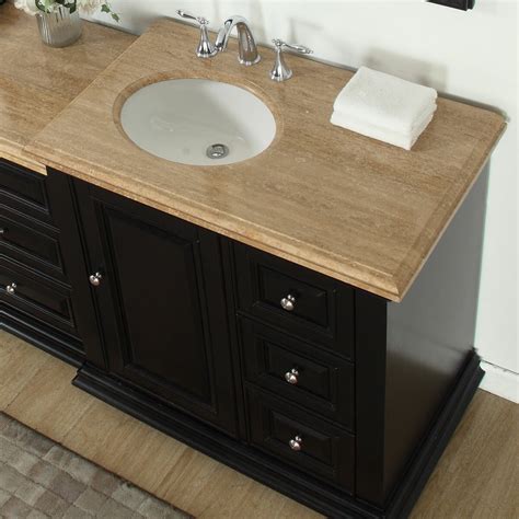 Silkroad Exclusive 905 Double Sink Bathroom Modular Vanity Set