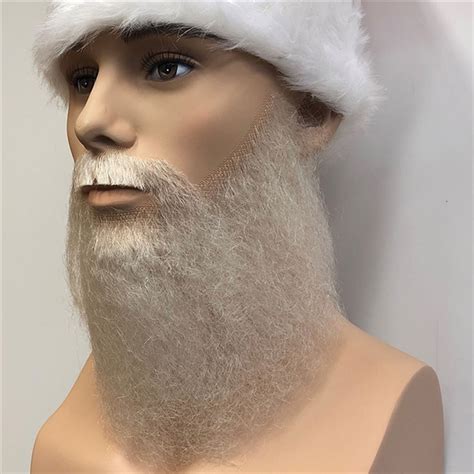 Santa Beard Costume Medium Length Santa Claus Beard And Moustache Set