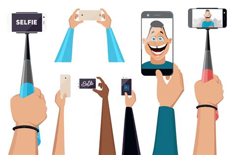 Hands do selfie PNG set ~ Web Elements on Creative Market
