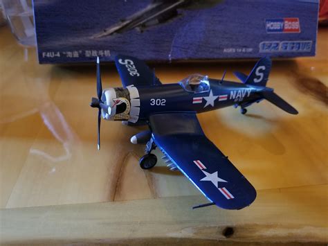 Easy Build F4u 4 Corsair Plastic Model Airplane Kit 172 Scale