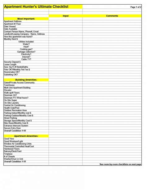 Get Our Image Of Rental Walk Through Checklist Template For Free