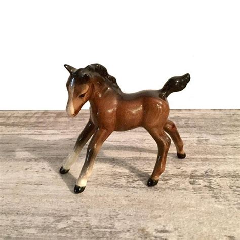 Collectible Brown Porcelain Horse Number 11 This Is A Small Young