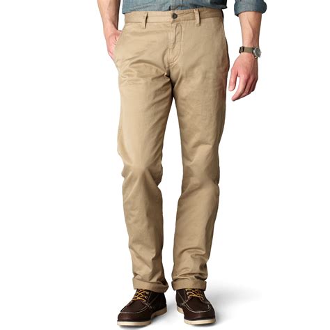 Dockers D1 Slim Tapered Fit Alpha Khaki Flat Front Pants In Khaki For