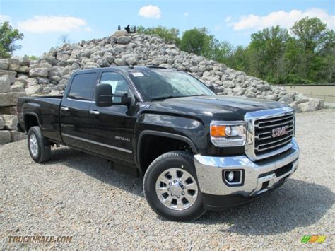 2015 Gmc Sierra 3500hd Slt Crew Cab 4x4 In Onyx Black 133936 Truck