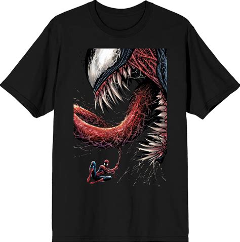 Spider Man Battles Venom Marvel Comics T Shirt