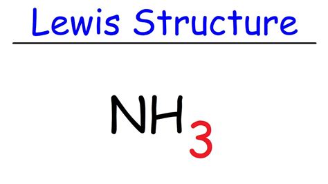The electron configuration of be in its ground state is 1s2 2s2. NH3 Lewis Structure - Ammonia - YouTube