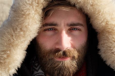 Free Images Man Person Cold Winter Male Portrait Model Hairstyle Beard Hood Close Up