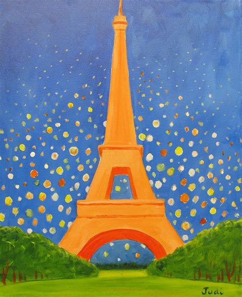 Easy Eiffel Tower All Ages Can Paint Kids And Adults Eiffel