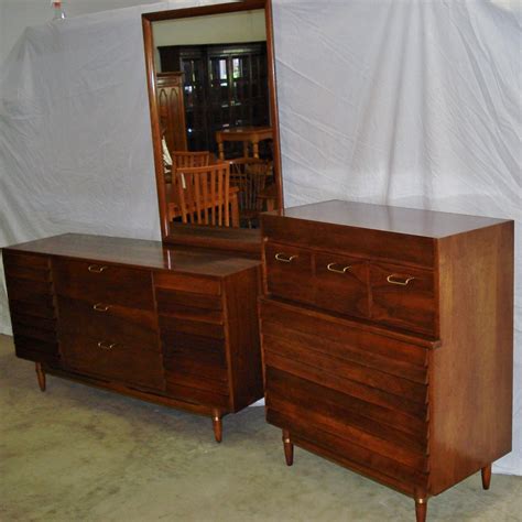 Mid Century Modern Bedroom Dresser And Chest Used Furniture Set Haute Juice