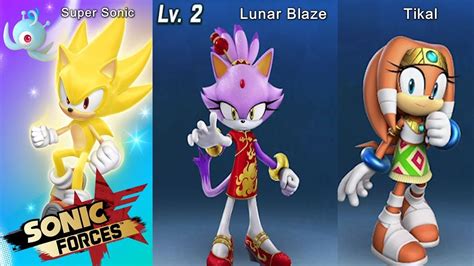 Super Sonic Lunar Blaze Tikal Sonic Forces Running Battle Youtube