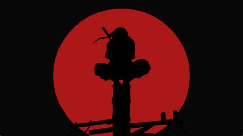 Wallpaper Id 132132 Naruto Anime Uchiha Itachi Moon Red Moon