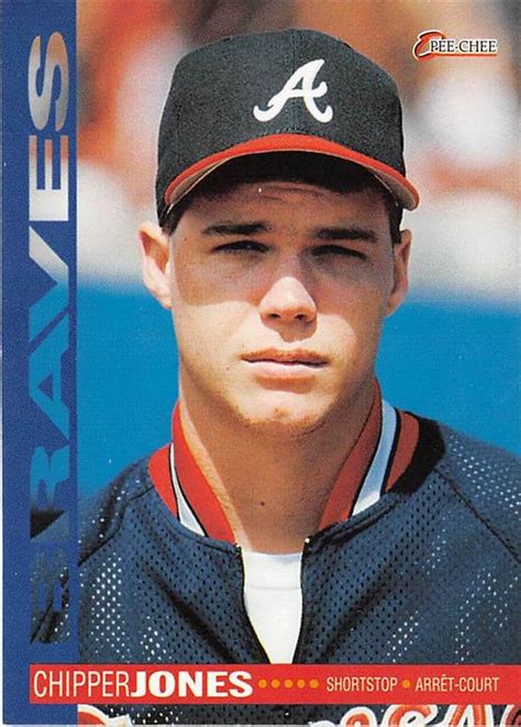 Chipper Jones Baseball Card Rookie Season 1994 O Pee Chee 57 Atlanta