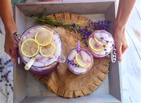 Refreshing Aromatic Purple Lavender Lemonade Susan Cooks Vegan