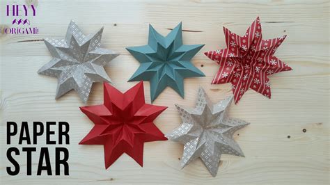 Paper Star How To Make Origami Kirigami Paper Christmas Star Youtube