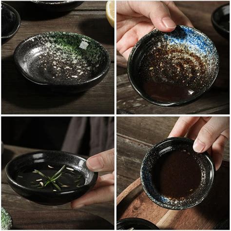 4pcs Set Japanese Style Ceramic Seasoning Dishes Sauce Etsy