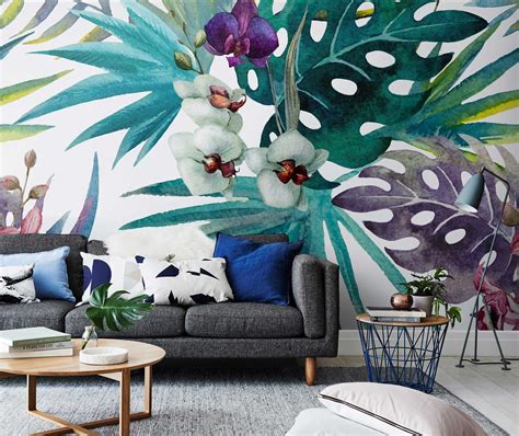 Home Decor Ideas Palm Springs Inspired Wallpaper Patterns