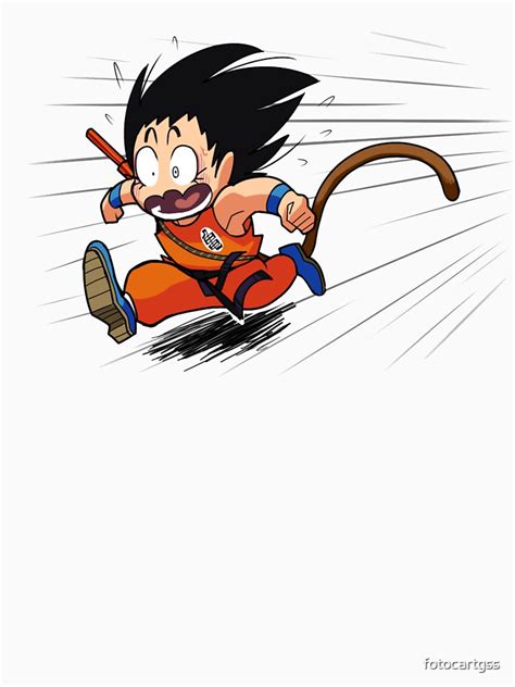 Goku Run T Shirt For Sale By Fotocartgss Redbubble Goku T Shirts