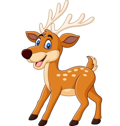 Premium Vector Cute Deer Cartoon