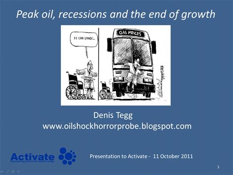 Oil Shock Horror Probe Peak Oil Recessions And The End Of Growth