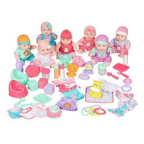 Kid Connection 48 Piece Deluxe Baby Doll Play Set White