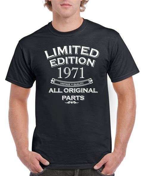 Mens 50th Birthday T Shirt Top Shirt T Present Fifty Etsy